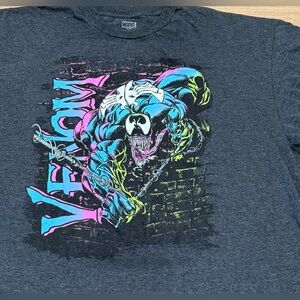 Marvel Venom T-Shirt Men’s Graphic Tee Charcoal Gray Size 3XB Marvel Comics